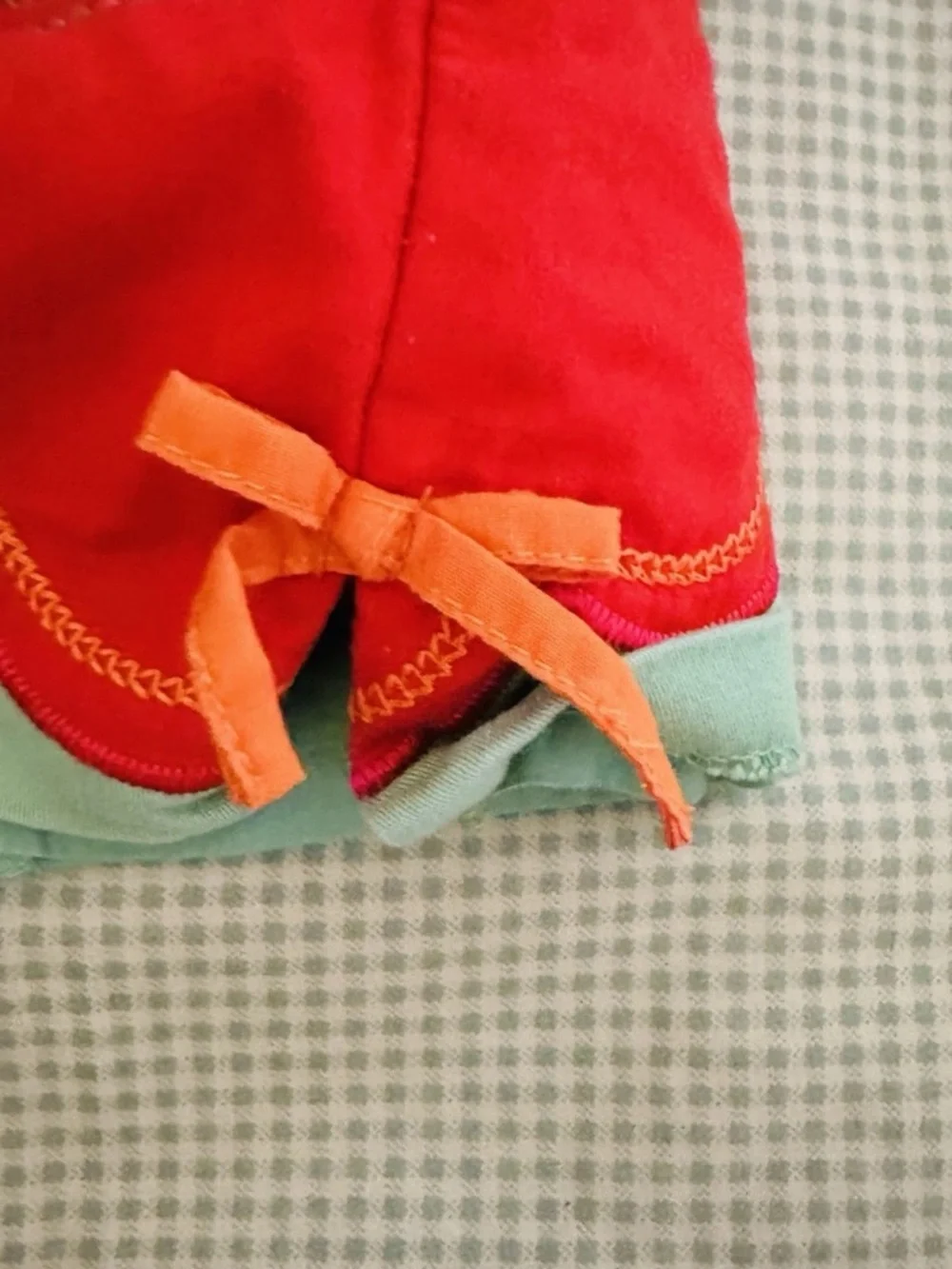 The Children's Place Mint Green Floral Appliqué Dress with Red & Orange Accents - Picture 4 of 7
